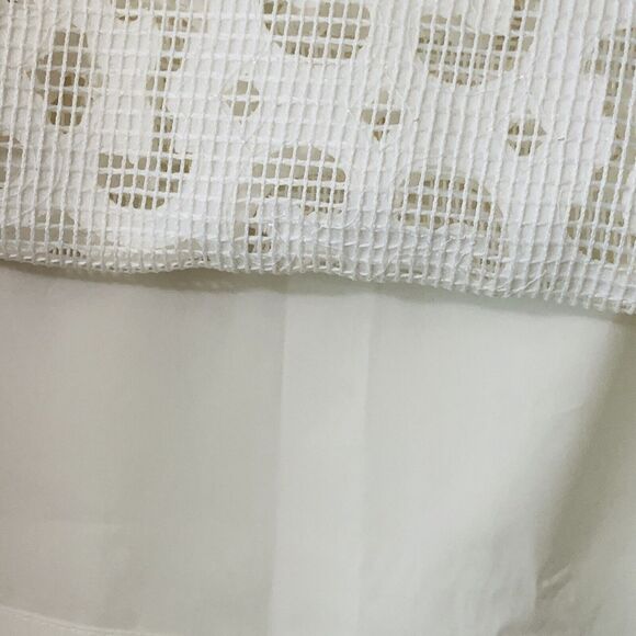 Vintage Doncaster Women's Ivory Lace Dress Sz 6 Sheath Short Sleeve Knee Length - Picture 5 of 10